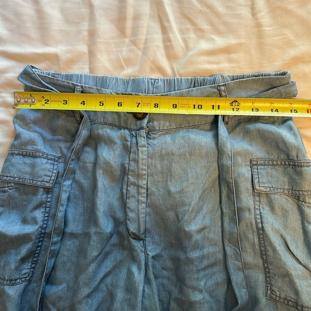 Blue Cargo Shorts with‎ Relaxed Fit and Mid-Thigh Length size 28 NWT - Picture 5 of 8